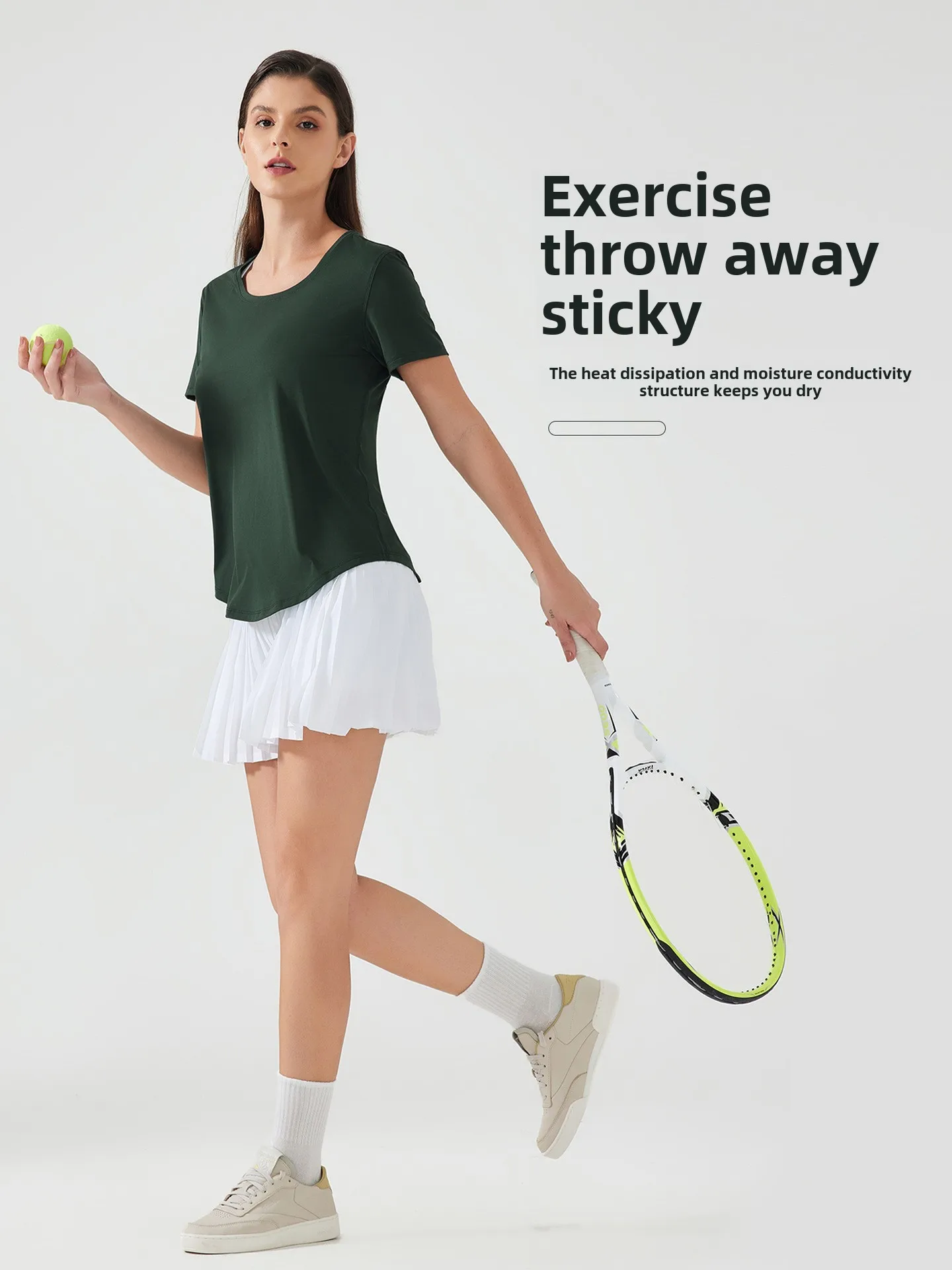 

2025 New Lightweight Breathable Quick-drying Loose Sports Top All-matching Slimming Fitness Short Sleeve Yoga Suit