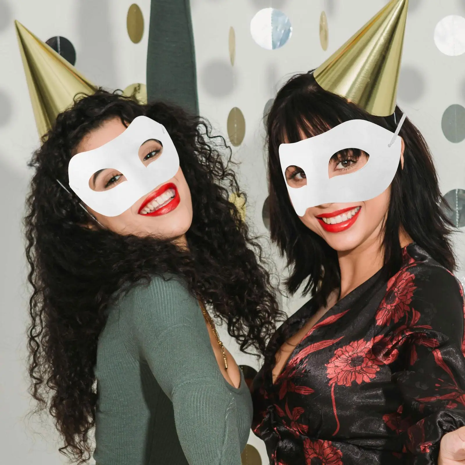 

10Pcs Blank Masks Unpainted Paper Masquerade Craft Decorate Party Cosplay Kids Adults White Project Toy Halloween