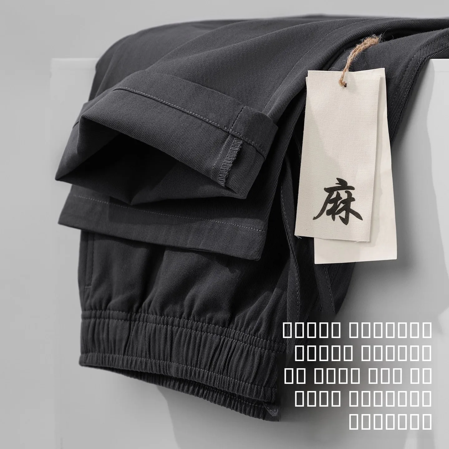 

Cotton Linen Straight Leg Pants Women's High Waist Drapey Waed out Deep ey Casual Trousers Breathable Comfortable Summer