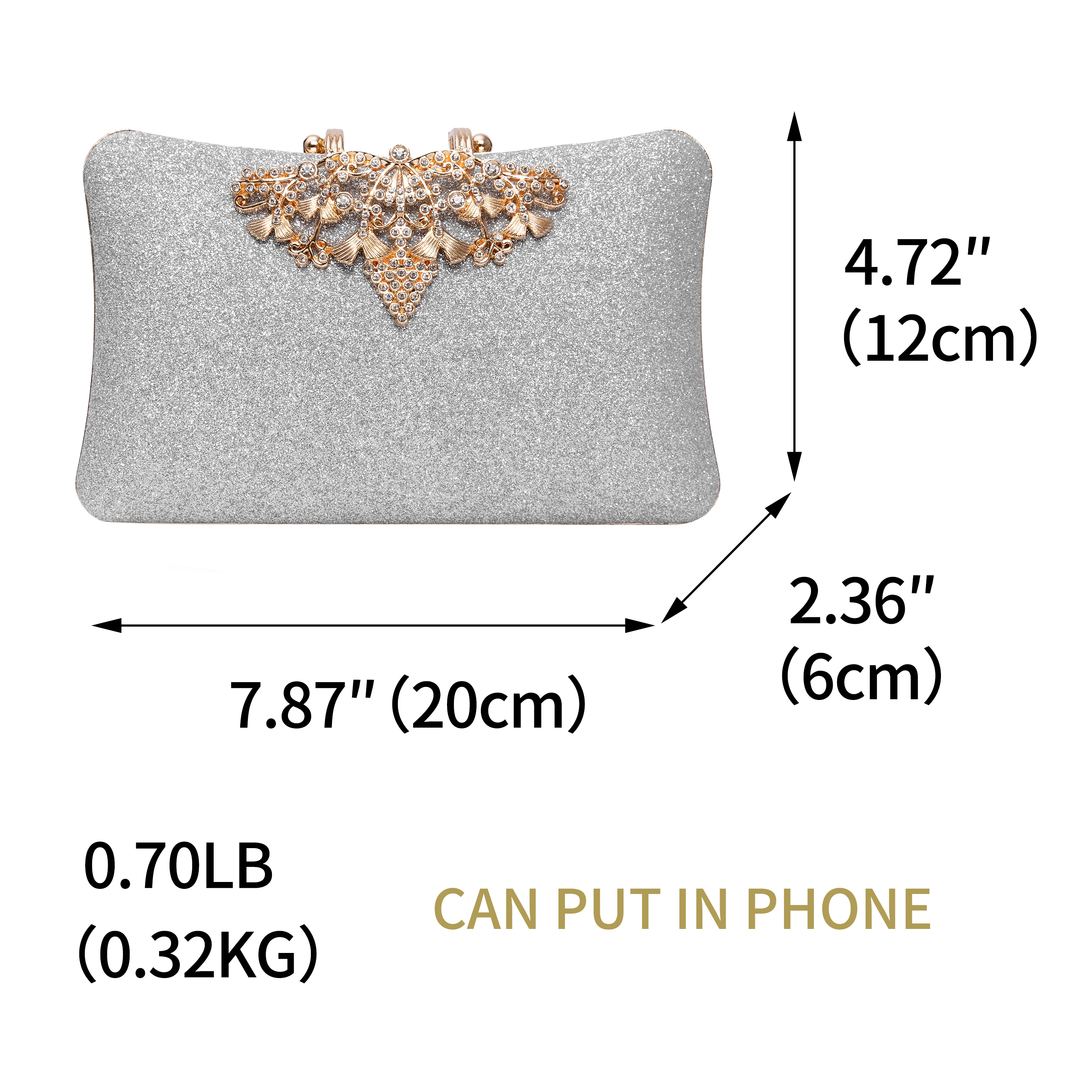 Bolso de mano de boda con purpurina para mujer, bolso de noche de fiesta de diamantes de lujo, bolso de hombro con cadena, bolso de mano elegante