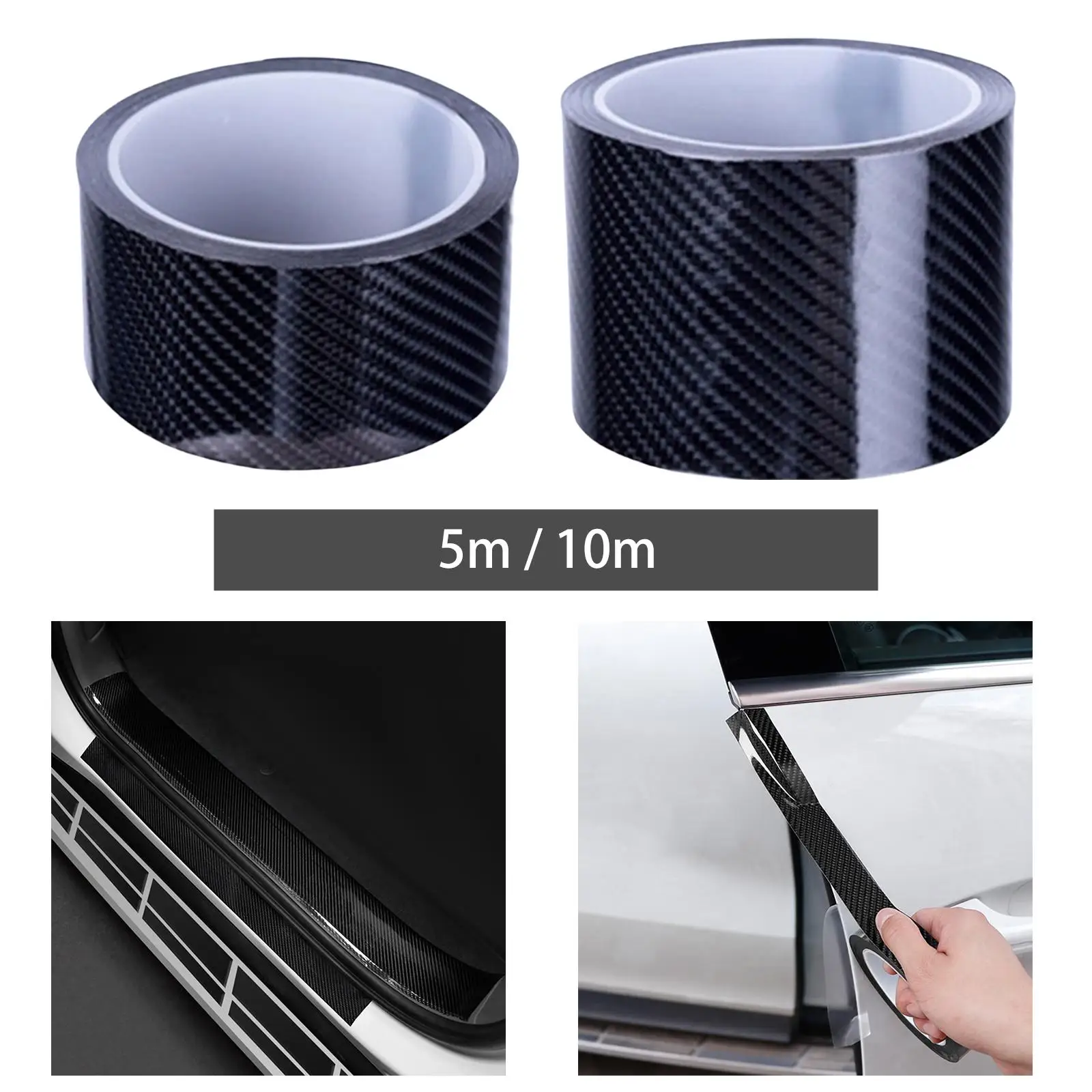 Universal Door Edge Guards Protective Film Interior Exterior Parts Decor Anti