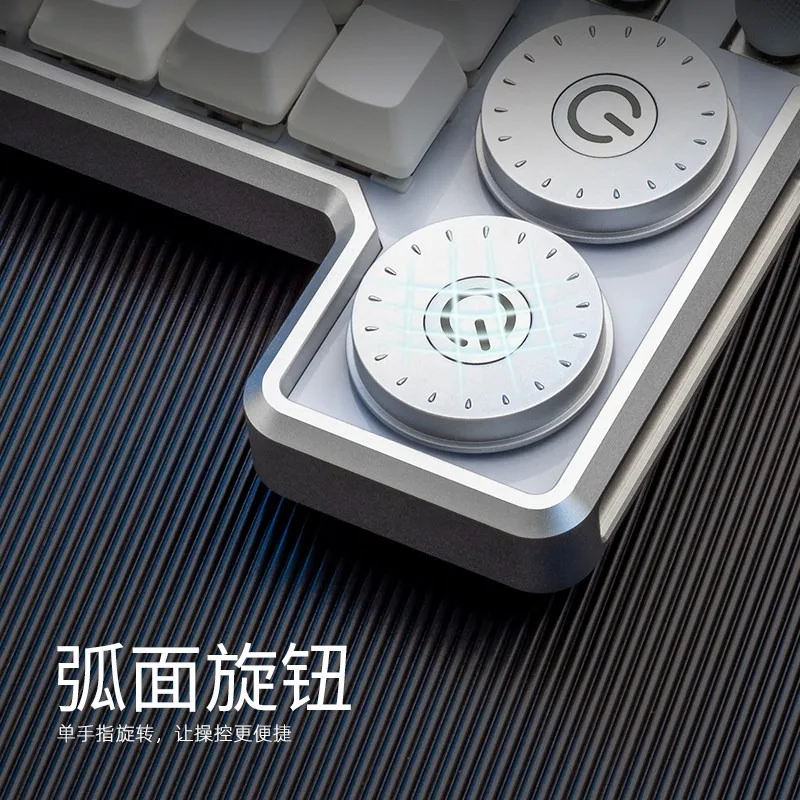 Custom Aluminum Alloy Compact Keypad, Creative Unique Mini Keyboard for Graphic Designers Video Editors Drawing Work