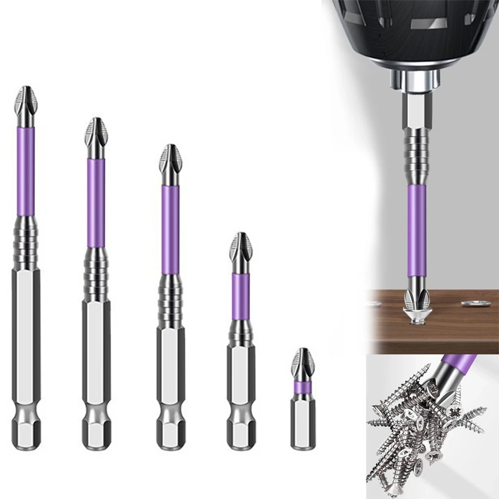 

Efficient Penetration For Wood For Steel Plates Cross Screwdriver Bits 62HRC Screwdriver Bits Phosphating Black Coating