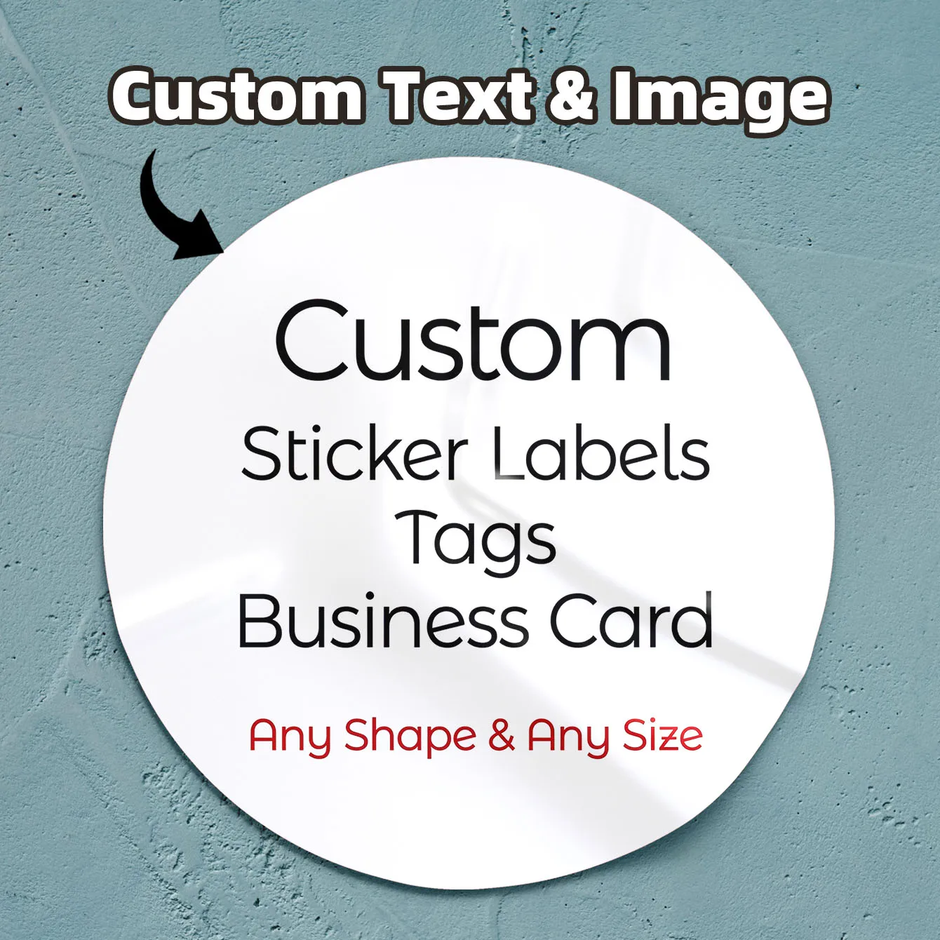 1‑120Pcs Custom Round Stickers, DIY Personalized Photo, Logo & Text Labels for Gift Packaging, Keepsake Box & Souvenir Decor