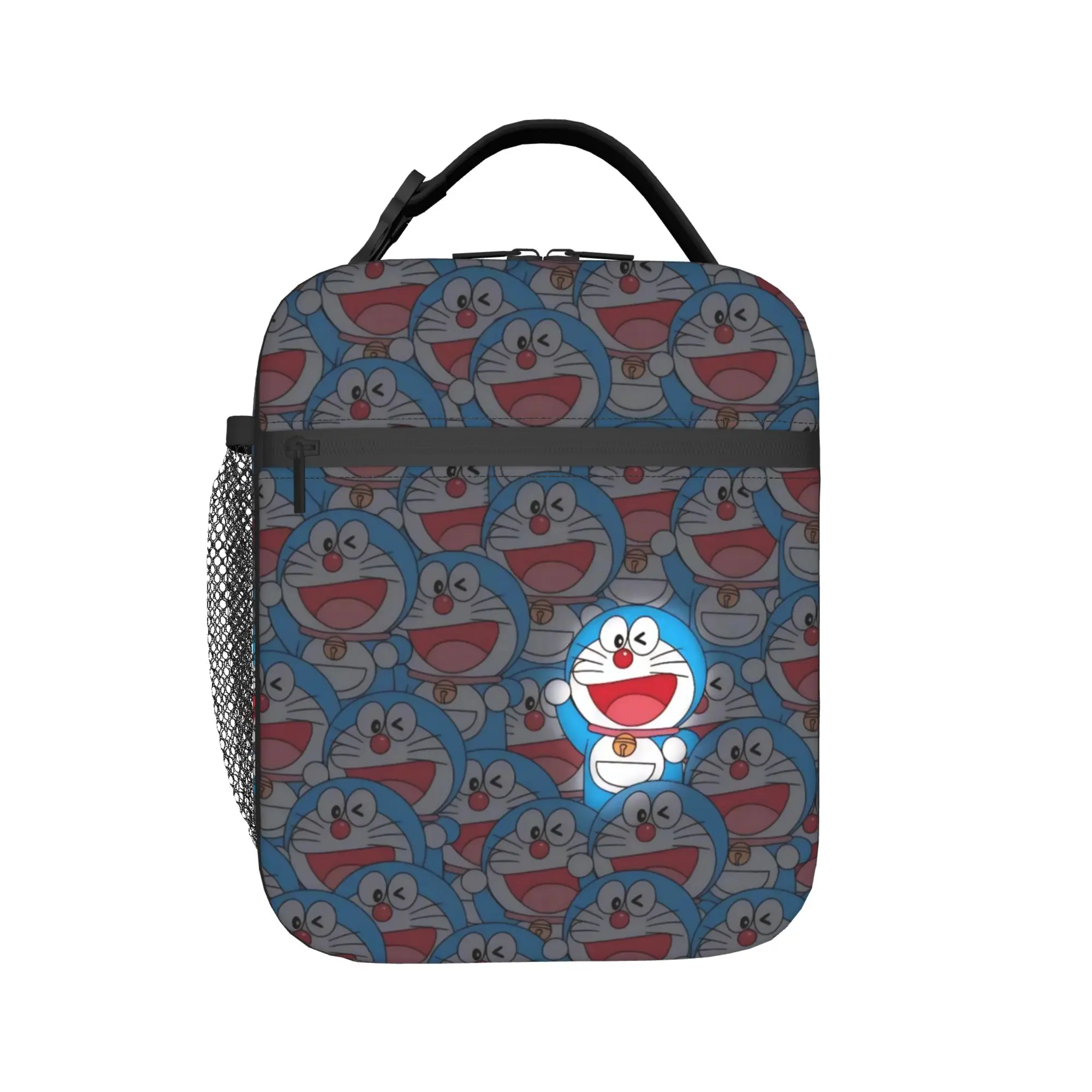 doraemons blue cats cat Insulated Lunch Bag for Men Women Food Container Bags Portable Cooler Thermal Lunch Box For Travel