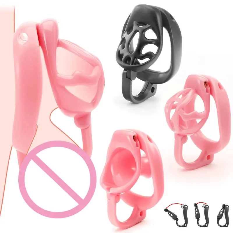 Stubby Buddy Male Chastity Cage,Lock up for Locktober Pro CB Chastity Device with 4 Size Rings Bondage Fetish Sex Toy for Men