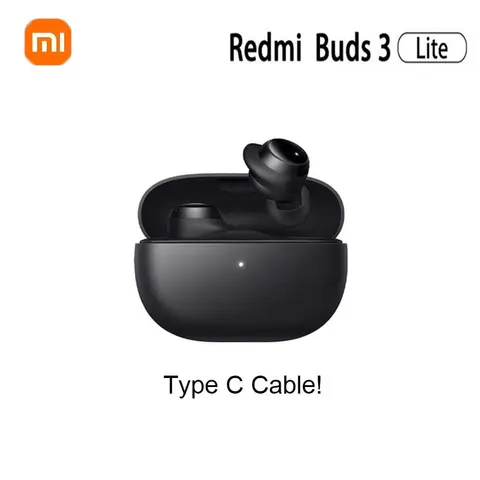 XIAOMI Redmi Buds 3 Lite TWS Bluetooth 5.2 Earphones IP54 Waterproof 18-Hour Battery Life Mi True Wireless Youth Edition