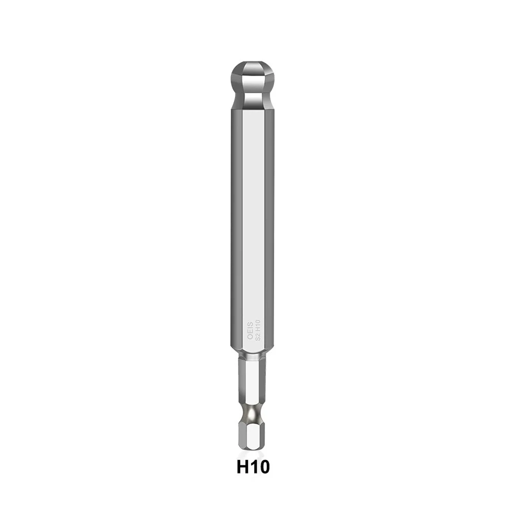 Aracombie 5 stks Ball End Inbussleutel Bits Kogelkop Hex Set, 2.5mm-6mm Metrische Ball End Schroevendraaier Bit Set, S2 Staal Hex Hoofd Inbussleutel Boor Set Magnetische 1/4 Inch Hex Schacht Driver