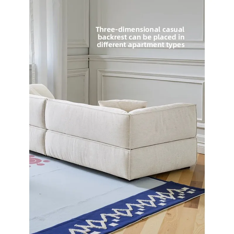 Chenier fleece fully removable and washable adjustable straight-row fabric sofa, sofa