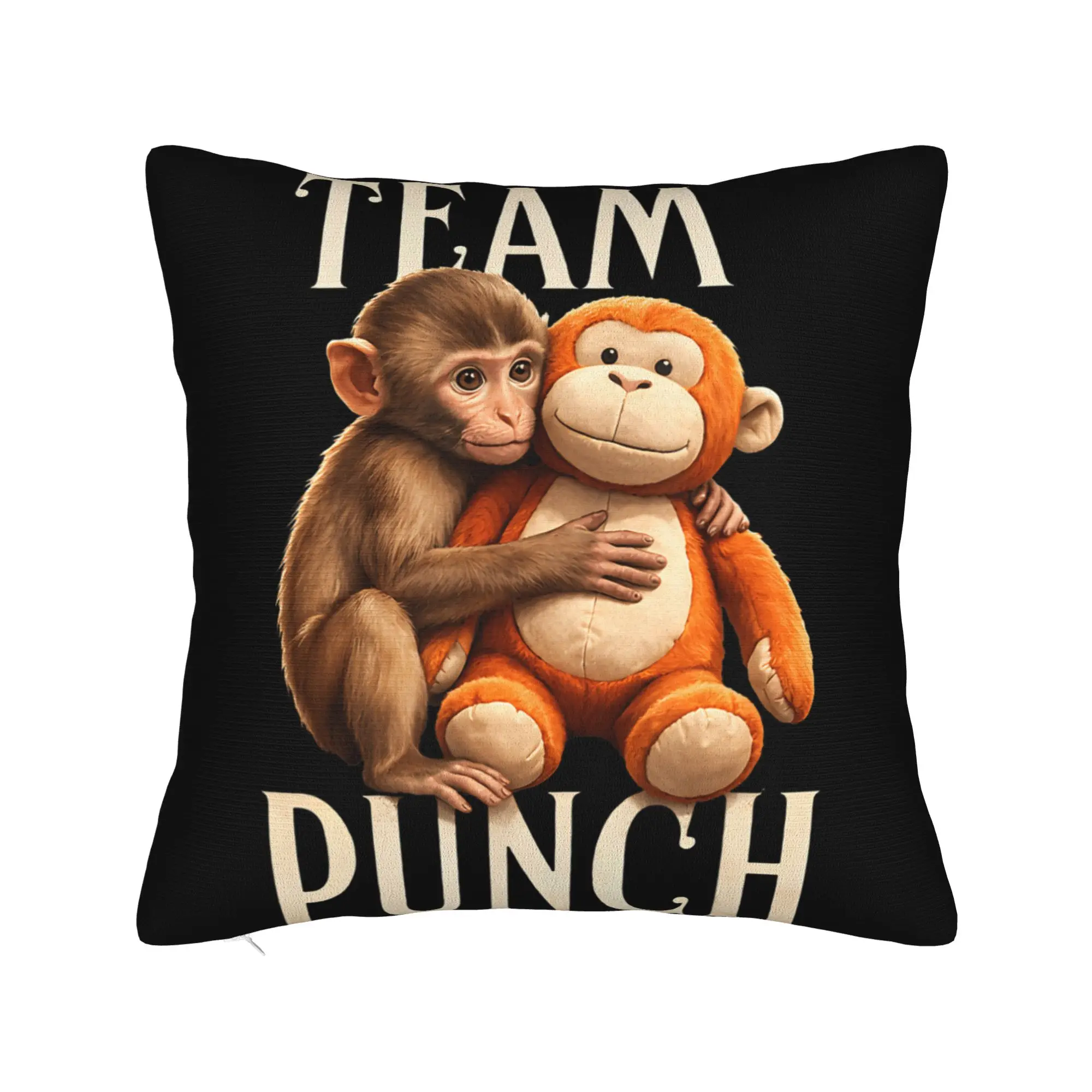 Pillow Case Baby Monkey Punch Team Punch Comfy  Pillow Cover For Chair Sofa Home Decor Cute Funny Pillowcases