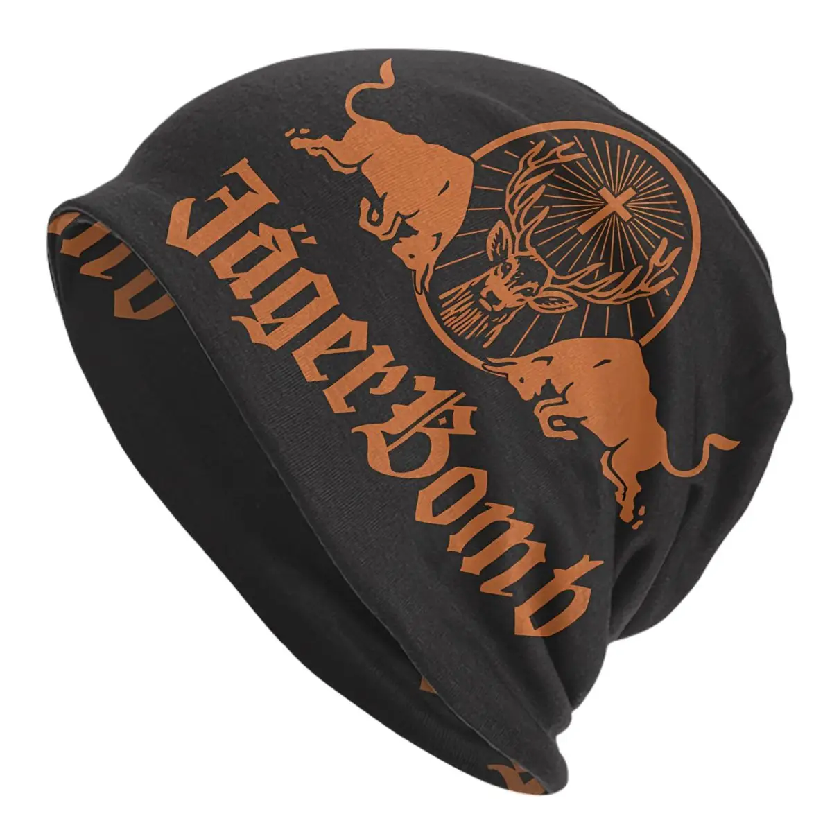 Cow And Deer Pattern Bonnet Homme Fashion Thin Skullies Beanies Caps For Men Women Creative Hats