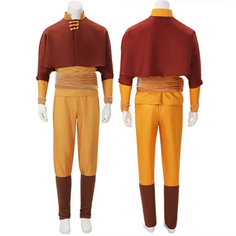 

CosDaddy Aang Cosplay Costume Adult Mens Shirt Pants Suits Halloween Carnival Costume