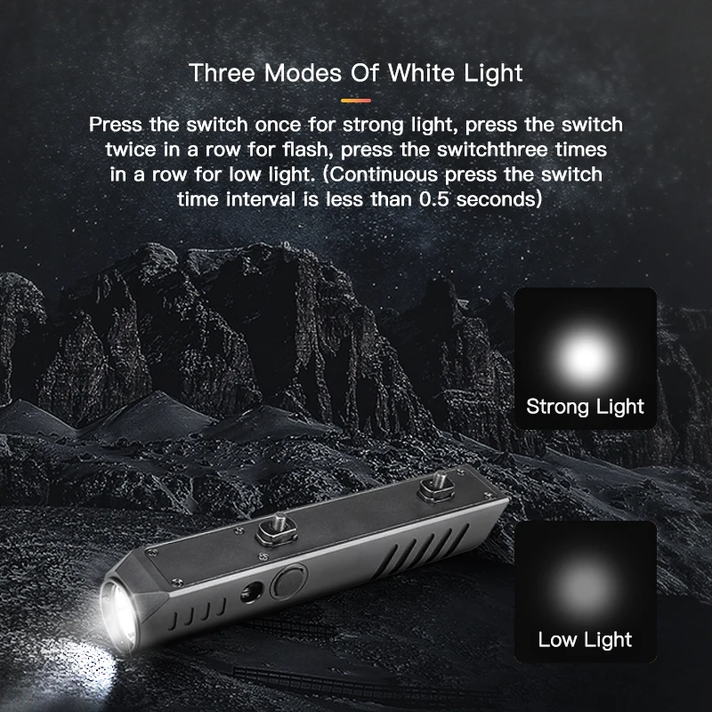Richfire 2 in 1 Com การล่าสัตว์ยุทธวิธีไฟฉาย Ultra Bright 1300LM สีขาวแม่เหล็กไฟฉายแบบชาร์จไฟได้สําหรับกีฬากลางแจ้ง