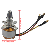 A2212 Brushless Motor 930/1000/1400/2200/2450/2700KV For RC Aircraft Plane Multi-copter Brushless Outrunner Motor