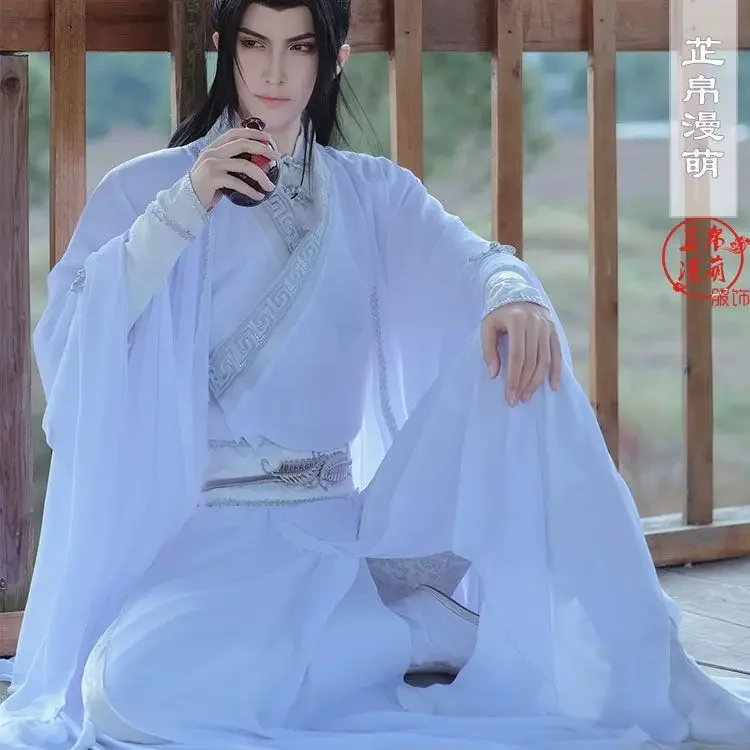 

Chinese TV Antiquities Series 2Ha Immortality Chu Wanning Cosplay Chu Wanning Costume White Dress Wig Ancient Hanfu