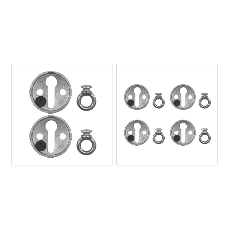 D5BE Marine Mooring Bumper Hardware in Stainless Steel with Loop Base Lock for Pontoon, Boat, and Day Boat Use