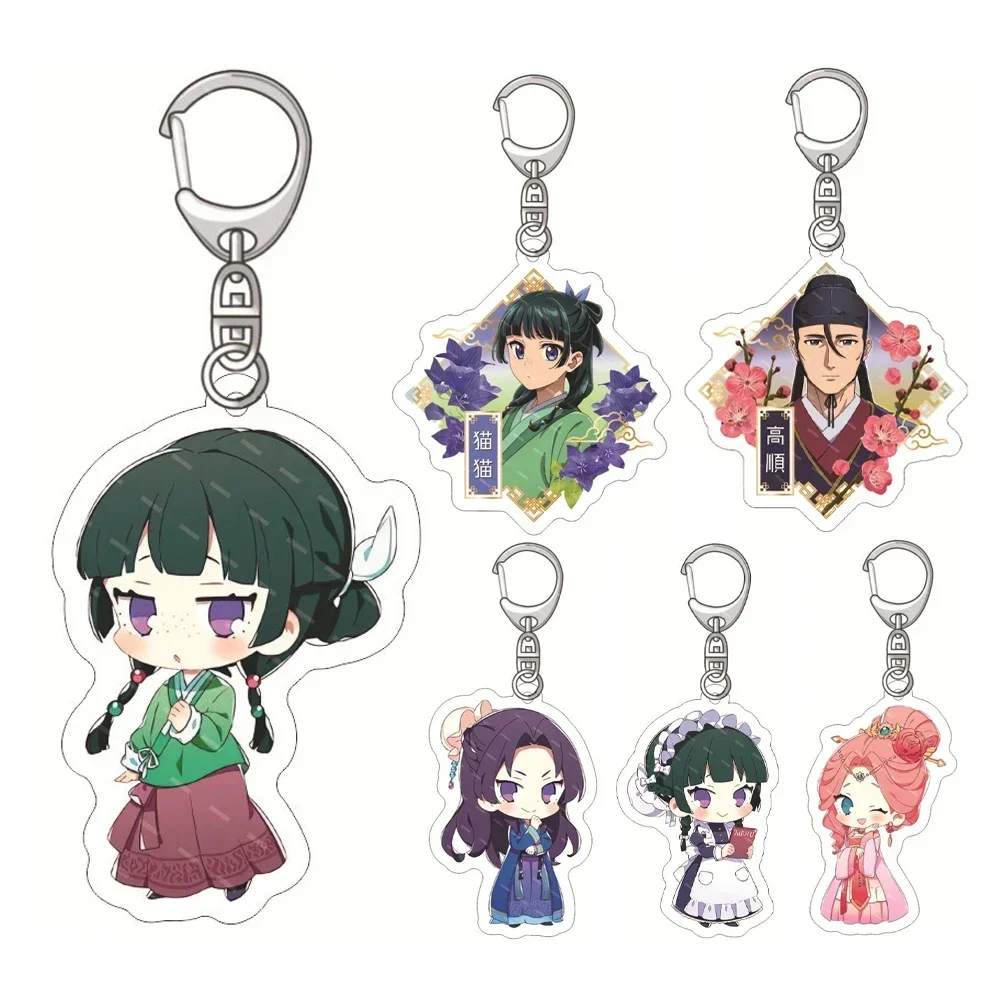 Anime The Apothecary Diaries Cosplay Definition Printing Acrylic Keychain Figure Bag Pendant Keyring  Key Chain Fans Gift