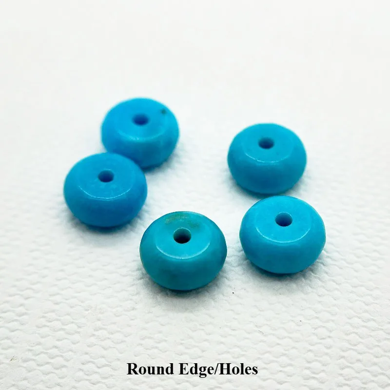 Natural Turquoise Loose Stone Beads Round Shape Top Quality Charm Beads for Diy Jewelry Make Tesselation Rings Main Materials