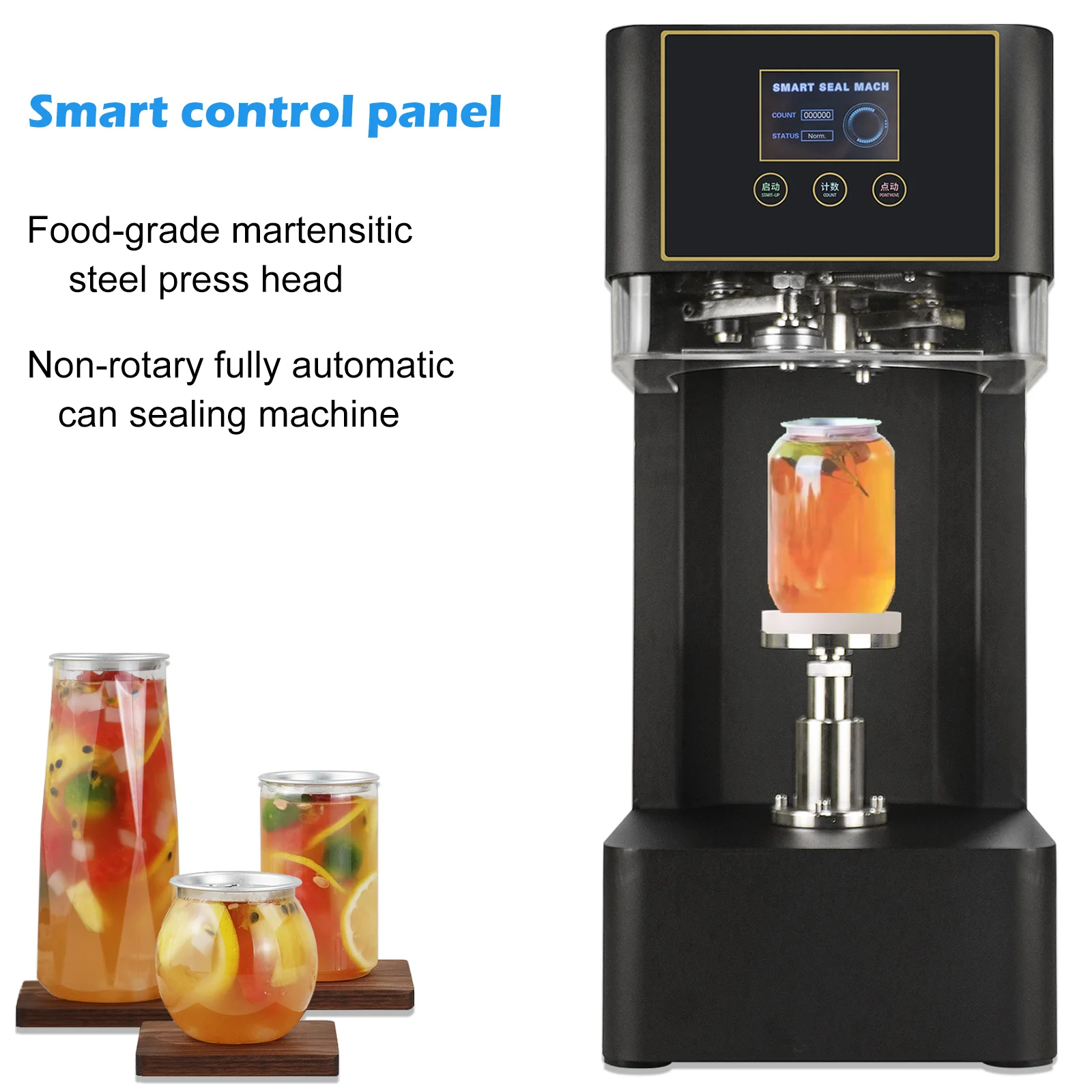 New Model Bubble Tea Beer Soda Beverage Can Sealer Machine Sealing Automatic