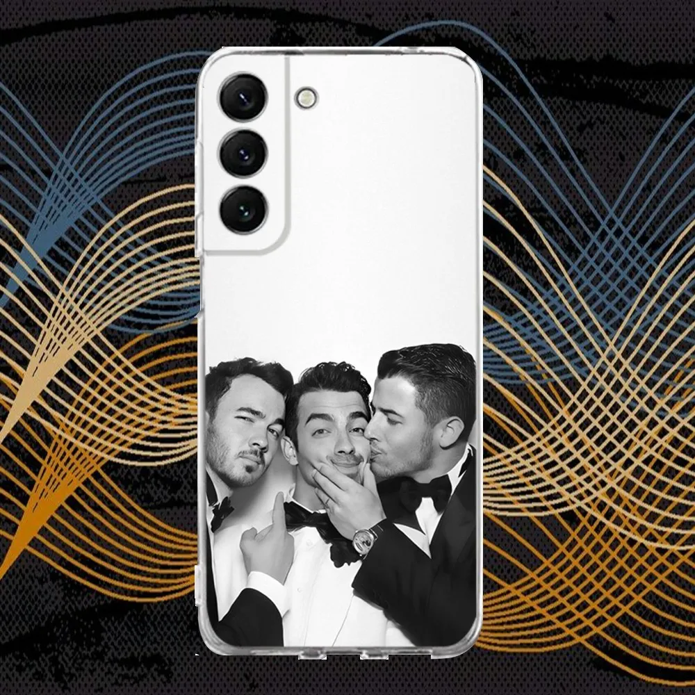 Band J-Jonas B- Brothers Phone Case Silicone For Samsung S30,S23,21,22,20 Ultra,S20 FE lite,S10,9,PIus Note20ultra Cover Clear