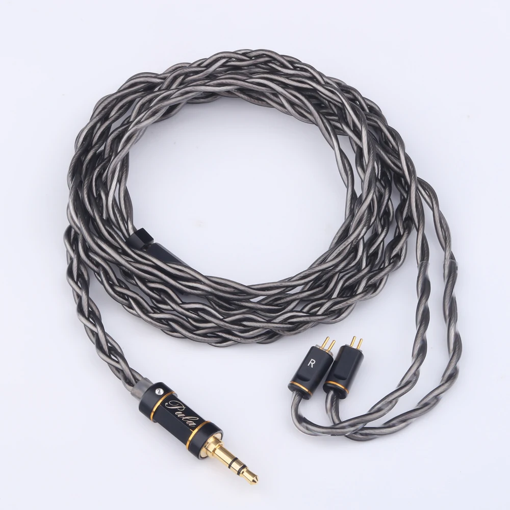 PULA 4-core IEM Earphone Upgrade Cable Audio Balanced Cables OCC+OFC Type-C MMCX/0.78 2 pin Connector Headset Cord