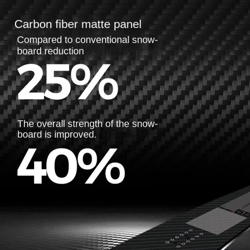 New All-around Carbon Fiber Lightweight Durable Ski Snowboard Freestyle Park Flat Flower Men's Women's Adult