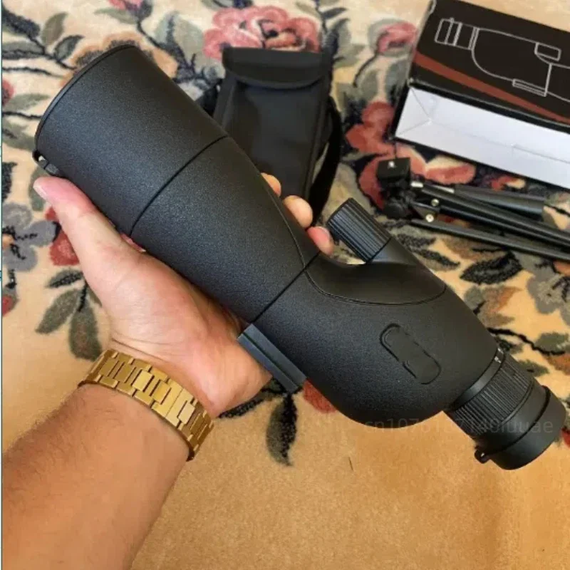 25-75x60HD Telescope with High Magnification Low Light Night Vision, Professional Outdoor Viewing and Hunting Telescope