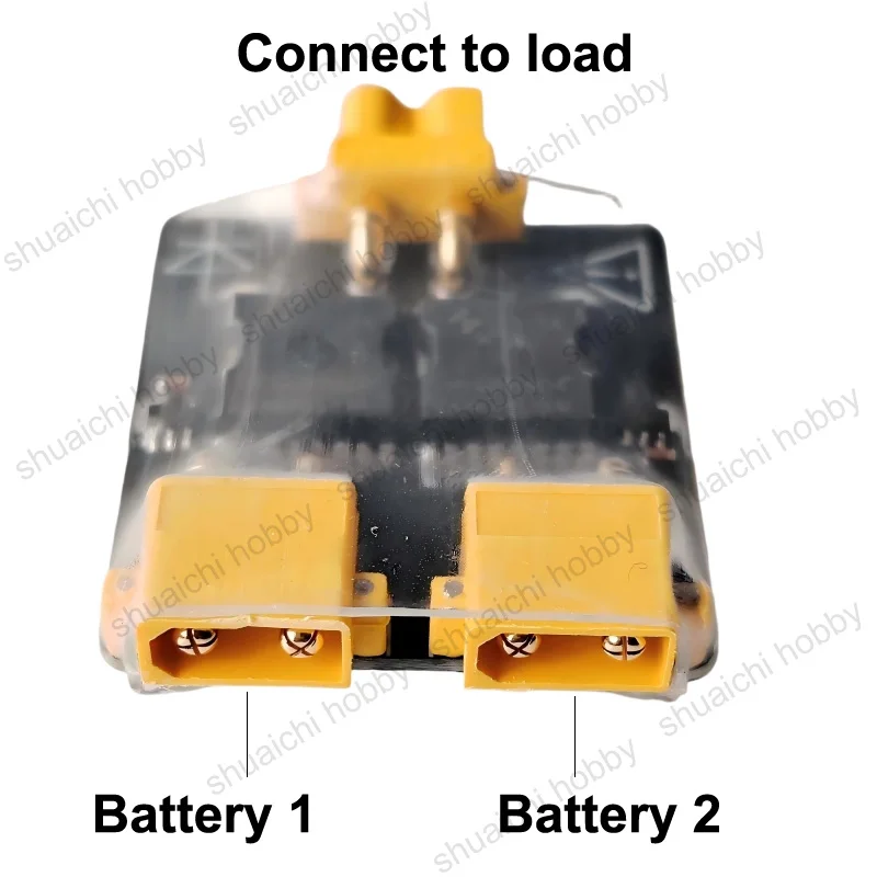 1PCS 1S-8S 30A High-Current Dual-Battery Parallel Module Dual-Power Automatic Switcher for FPV Racing Drone Monitoring Systems
