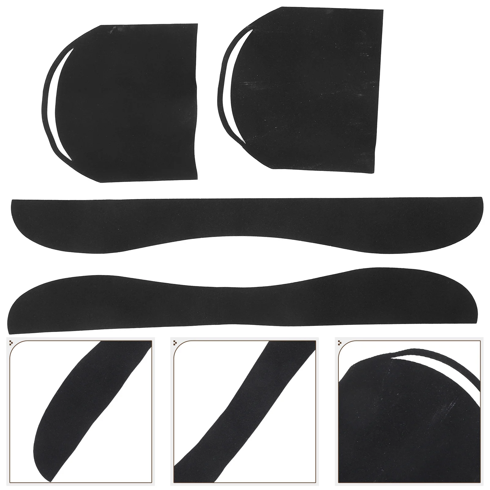 2 مجموعات شريط لحام لوح التزلج 46 بوصة قطع مجوفة ورق الصنفرة غير قابل للانزلاق لألواح التزلج والدراجات البخارية والكرسي المتحرك الممارسة اليومية