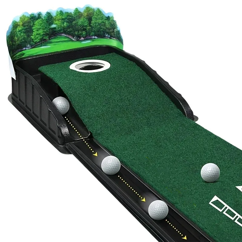 

Golf Indoor Putting Mat Putter Trainer Green Carpet Practice Set Ball Practice Device Golf Training Equipment Outdoor Practice