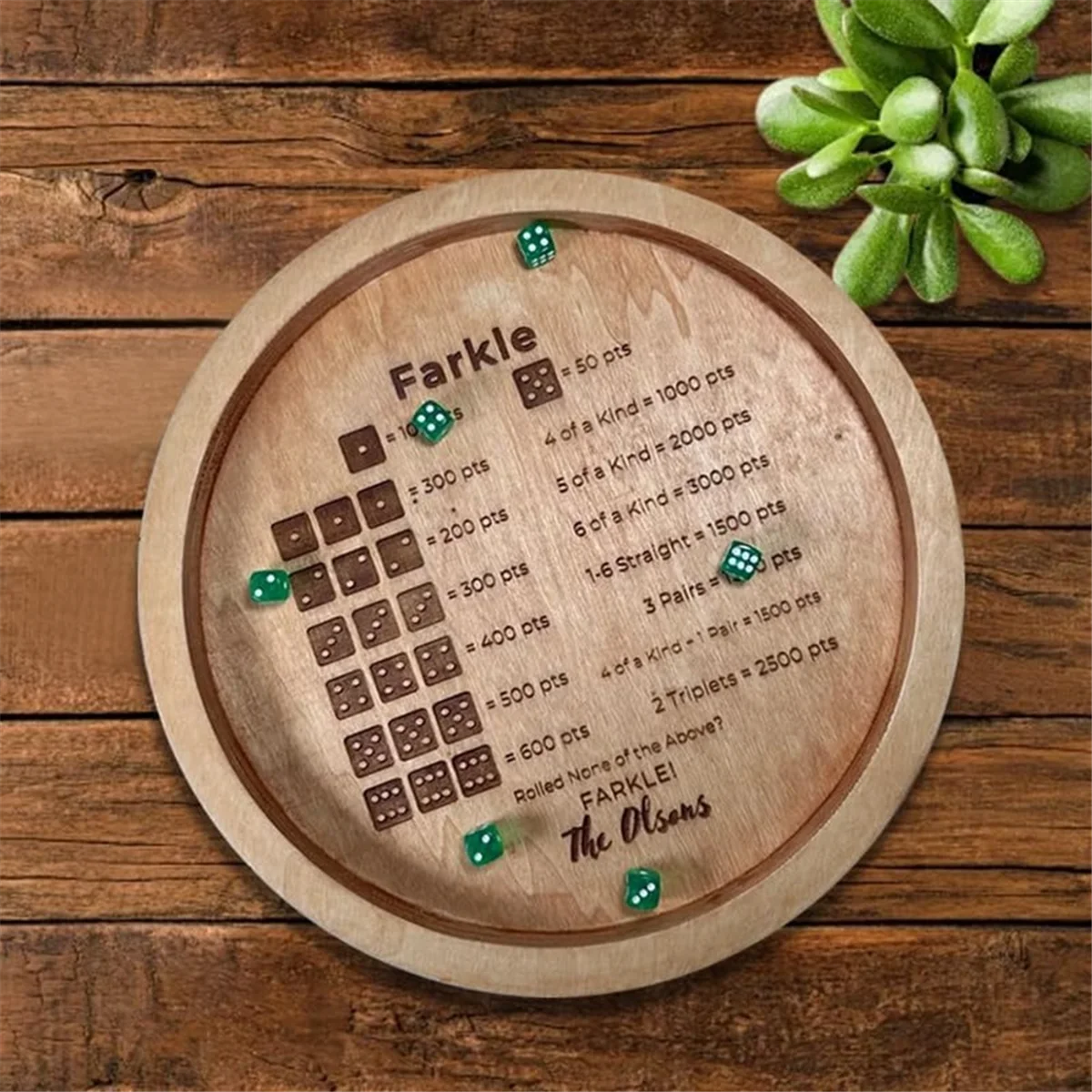 

Lo-ok Wooden Dice Tray for Farkle Classic Dice Game, Farkle Dice Tray, Farkle Classic Dice Game, Dice Tray 30cm