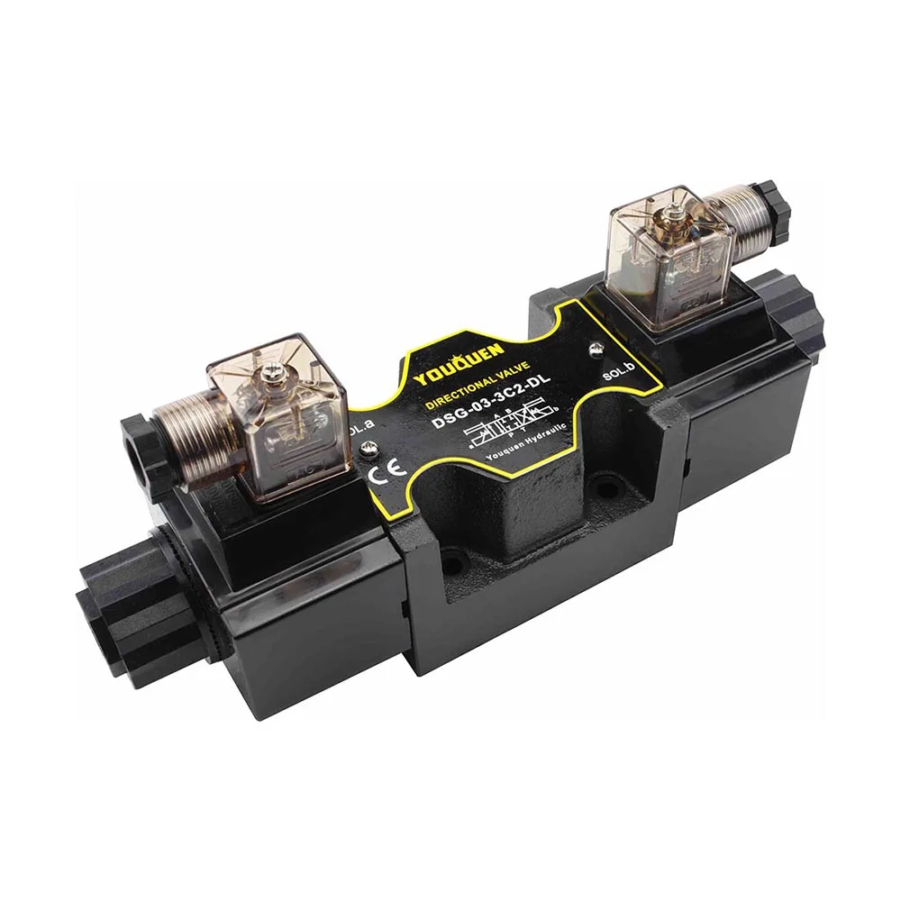 

YUKEN Type Solenoid Directional Hydraulic Valve DSG-03-3C2 Control Valves120L/Min Manufacture Electric Valve