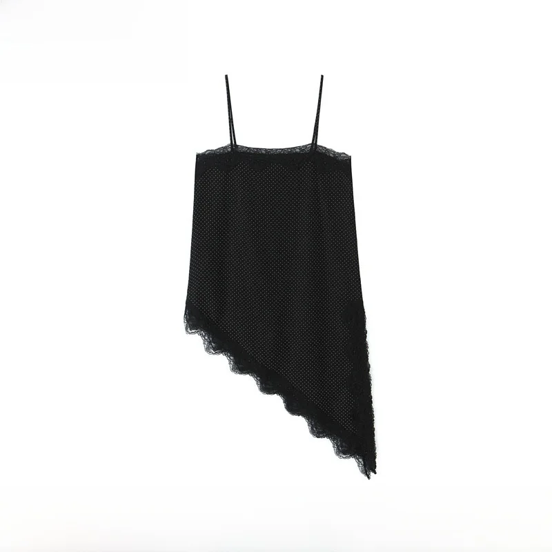 

Faionable Polka Dot Asymmetric Top Women's New Autumn Winter Polyester Fiber Versatile ZR Sle Simple Design Outerwear