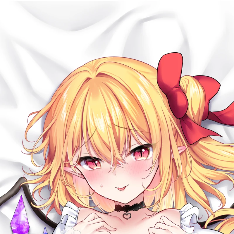 Dakimakura Anime Pillow Cover Flandre Scarlet Double Sided HD Print 2WAY Life Size Anime Body Pillowcase Gifts