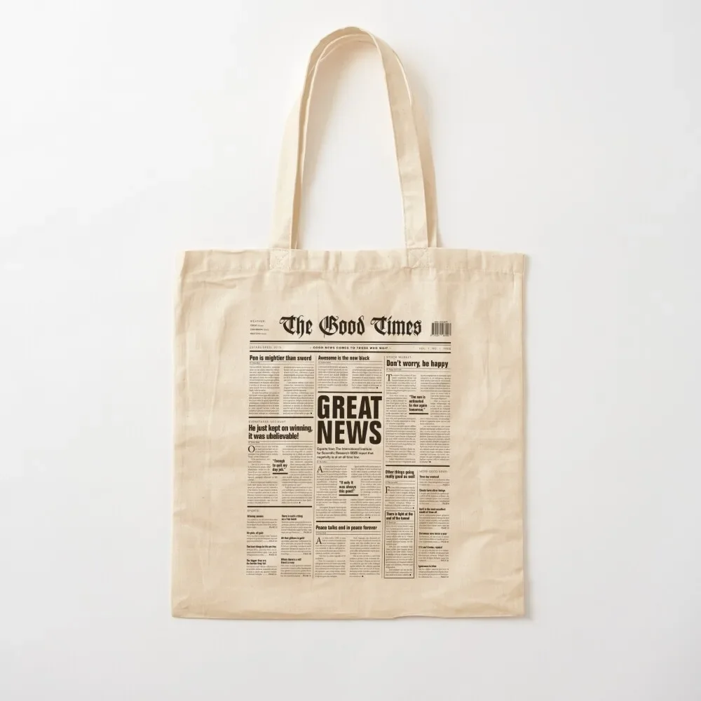 

The Good Times Vol. 1, No. 1 REVERSED Tote Bag Lady bag cute tote bag