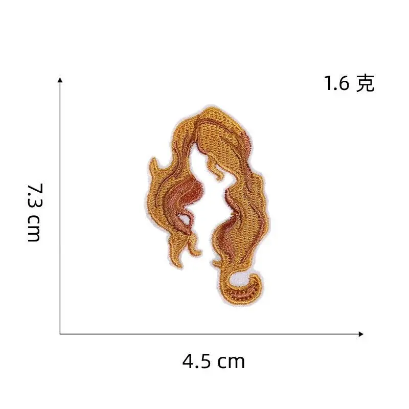 Halloween Witch Patch Iron-on Ghost Wizard Hat Versatile Clothing Luggage Decoration Embroidery Patch Wholesale