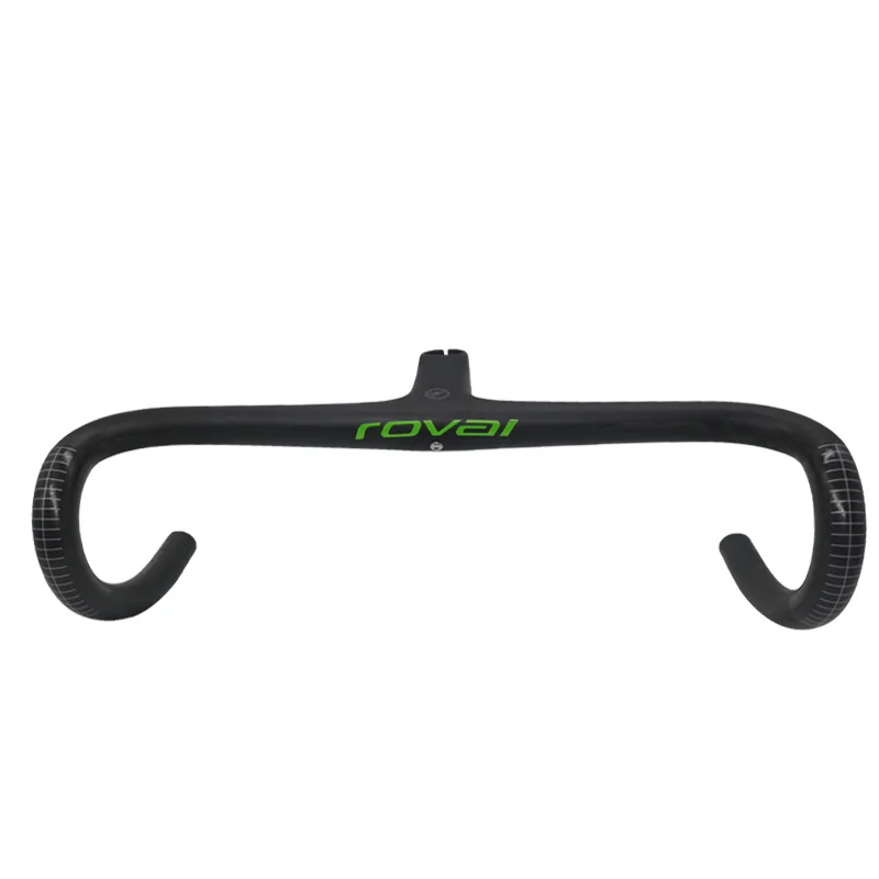 Di2 Carbon Road Handlebar green Alpinist SL7 Carbon Road bike Bicycle Integrated Handlebar with Stem 28.6mm 380/400/420/440mm