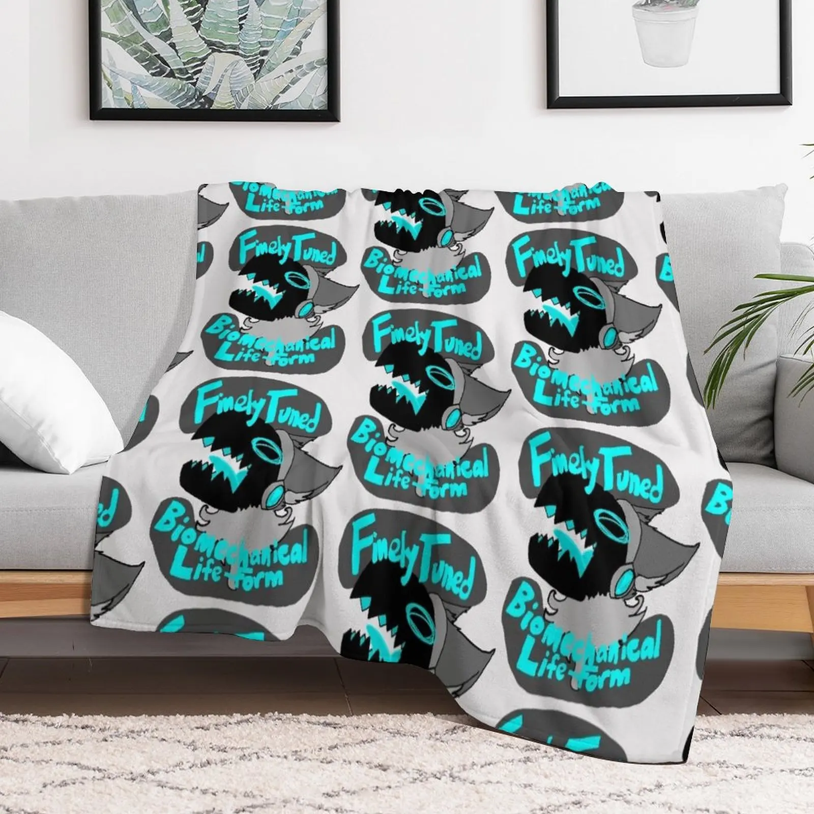 

Finely Tuned Biomechanical Lifeform - Protogen Throw Blanket Furry bed plaid Blankets Bed Soft Blankets