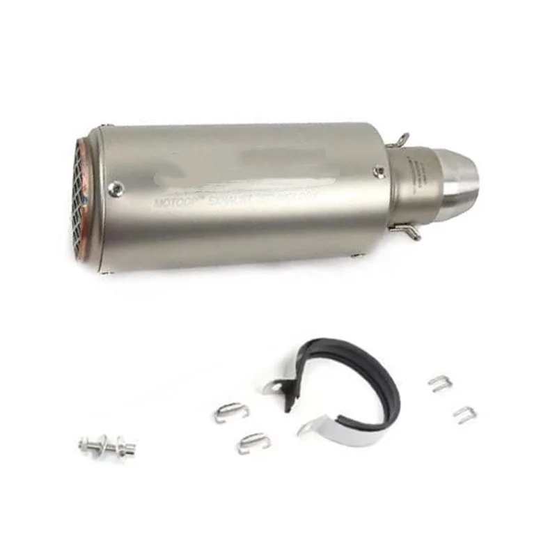 Stainless steel modified straight-through exhaust pipe 51mm interface motorcycle exhaust pipe for Yamaha and Kawasaki models 5
