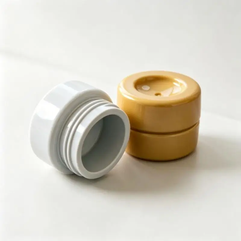3/5/15g Empty Plastic Nail Art Cosmetic Square Containers Jar Face Cream Pot Nail Gel Powder Box Makeup Lotion Tool