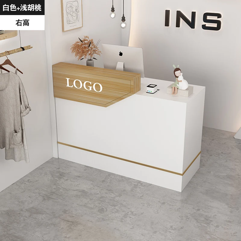 Receptionist White Cashier Counter Modern Office Shop Small Restaurant Front Desk Furniture Register Kassentisch Cash Register