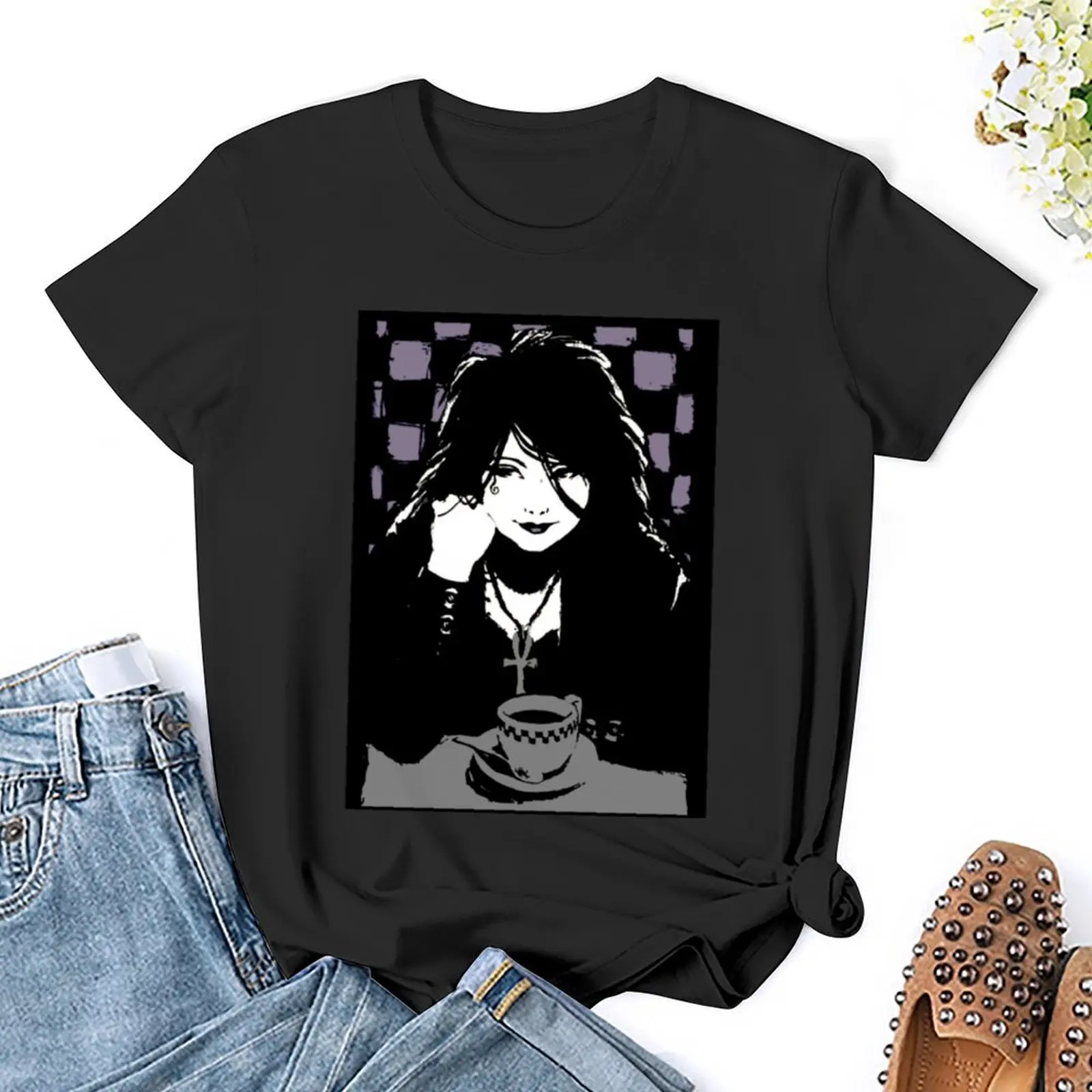 Death The Sandman T-Shirt Female clothing tees cute clothes workout t shirts for Women