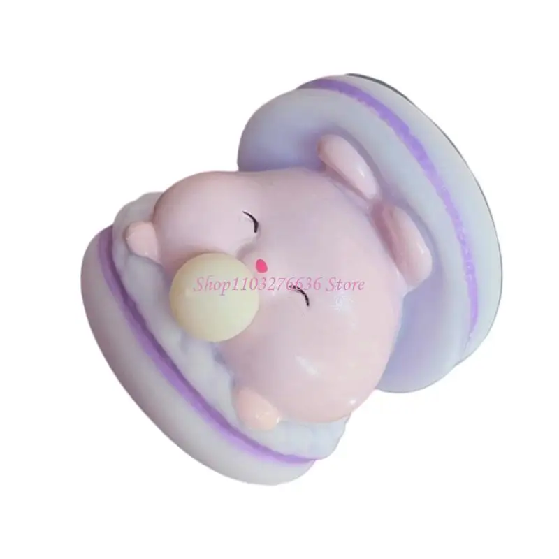 R6FD colorido burbujas macarreras hamburguesas exprimiendo bola bola alivio exprimido juguete pvc material TPR