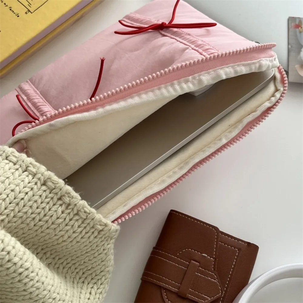 

Сумка для ноутбука с бантом 11/14/15,6 дюймов, легкий мягкий чехол для планшета, противоударная сумка для компьютера для Macbook/Xiaomi/Lenovo/Dell