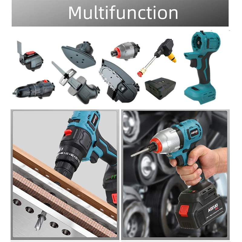 Imagem -06 - Cordless Oscillating Multi Tool Ferramenta Portátil para Makita Multi Chainsaw Drill Jig Alternando Saw sem Bateria
