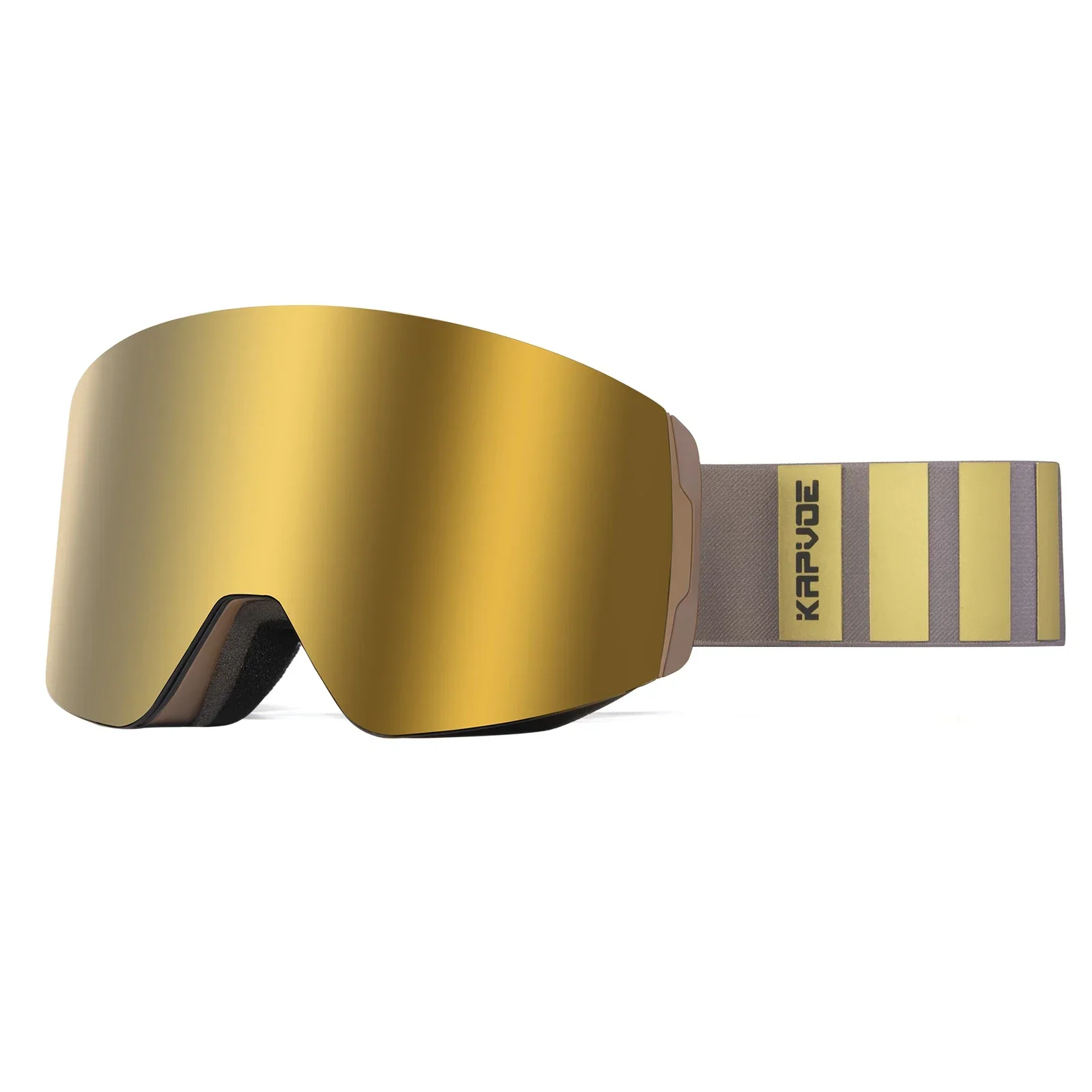 Kapvoe Ski Goggle OTG Snowboard maschera antiappannamento per uomo donna Eyewear Kit cilindrico protezione UV400 occhiali da neve motoslitta