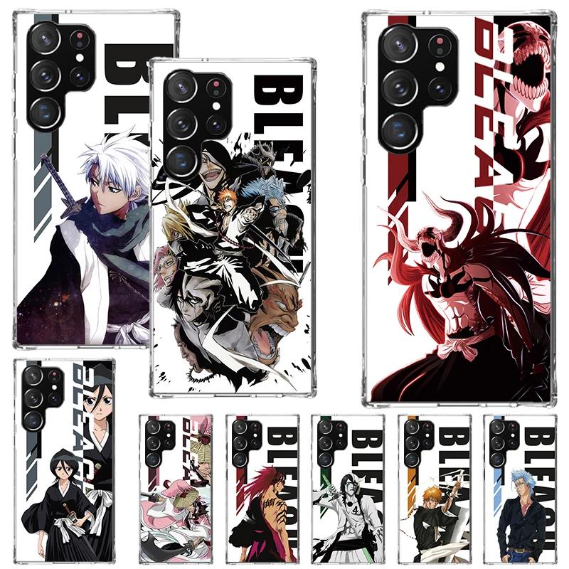 Anime Bleach Ichigo Kenpachi Phone Case For Samsung Galaxy S24 S23 S22 S21 Ultra S20 FE S10 Plus S10E S9 S8 + Soft Cover Shell