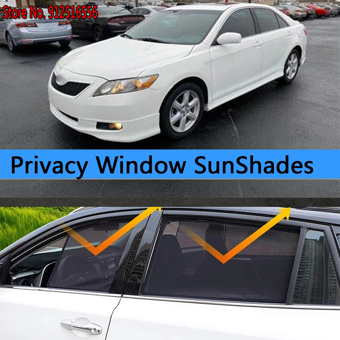 For Toyota Camry XV40 2007 2008 2009 2010 2011 Side Sun Shade Shading Curtain Protection Window SunShades Sunshield Accseeories