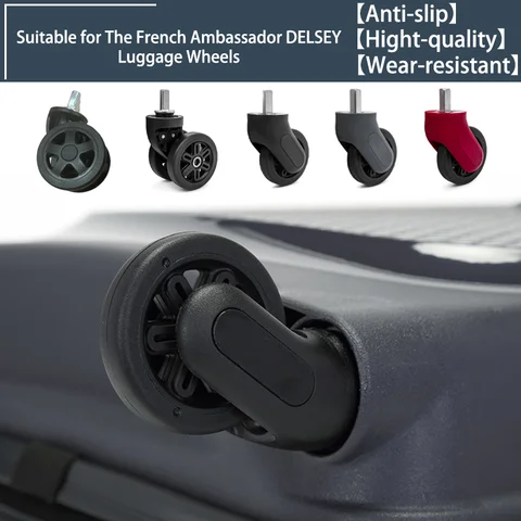 1/2/4 Wheels 5CM Suitable for The French Ambassador DELSEY Luggage Wheels Universal Wheel Suitcase Spare Part Replacement