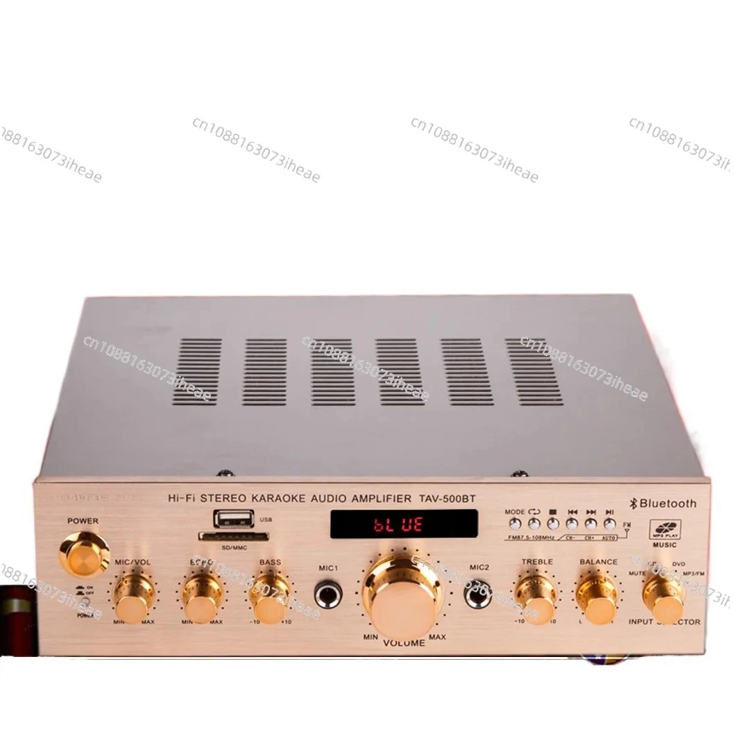 

2-канальный мощный пульт дистанционного управления Bluetooth радиокарта динамик усилитель мощности цифровой 220 В караоке